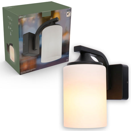 LED's Light applique murale LED Milky avec douille E27 - IP44 - Modèle Noto - Anthracite