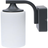 LED's Light LED Wandlamp Milky met E27 fitting - IP44 - Model Noto - Antraciet