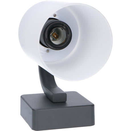 LED's Light applique murale LED Milky avec douille E27 - IP44 - Modèle Noto - Anthracite