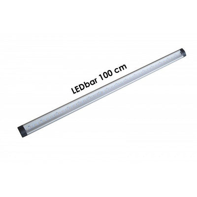 Barre LED 100 cm, interrupteur tactile | 12 V CC | 10 W=100 W | blanc chaud 3000 K | dimmable - LEDPLANET.NL