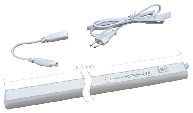 LEDbar 230V AC | 10W=100W | koelwit 4000K | stekker 150cm - 873mm - LEDPLANET.NL