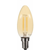 Kaarslamp E14 C35 spitse tip, 100 stuks, 2200K