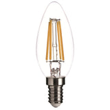 Kaarslamp E14 C35 spitse tip, 100 stuks, 2700K