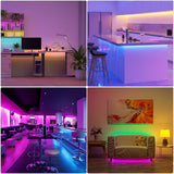 Ruban LED COB - RGB+CCT - 24V - utilisation dans un salon
