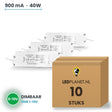 Doos met 10 stuks Dimbare LED-driver 0-10V - 40W - 900 mA - DC 27-42V