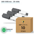 Doos met 10 stuks Dimbare LED-driver DALI - 25-44W - 600-1050 mA instelbaar - max. 42V - Boke - zonder aansluitkast