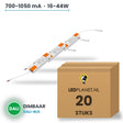 Doos met 20 stuks Dimbare LED-driver DALI - 16-44W - 700-1050 mA instelbaar - max. 42V - XZ