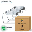 Doos met 3 stuks Dimbare LED-driver Triac - 30W - 700 mA - DC 27-42V