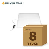 8 stuks LED paneel 60x60, 28W, UGR<19, warmwit 3000K, in doos