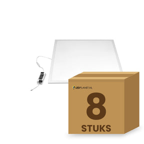 8 stuks LED paneel 60x60, 28W, UGR<19, koelwit 4000K, in doos