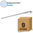 Doos met 9 LED tri-proof armaturen 1200mm daglichtwit 6000K