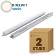 Doos met 2 LED tri-proof armaturen 1500mm koelwit 4000K