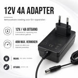 LED stekkervoeding met EU-stekker 12V 48W - uitgang en vermogen
