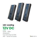 LED Driver 12V DC - 100W - 8,33A - waterdicht IP67