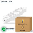 Doos met 3 stuks LED-driver voor LED-paneel - 36W - 900 mA - max. 40V - niet dimbaar - Philips CertaDrive - met EU-stekker