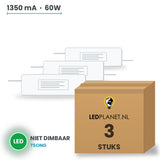 Doos met 3 stuks LED-driver voor LED-paneel - 60W - 1350 mA - DC 27-42V - niet dimbaar - Tsong