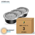 Doos met 3 stuks LED inbouw grondspot 48W, lichtkleur warmwit 3000K