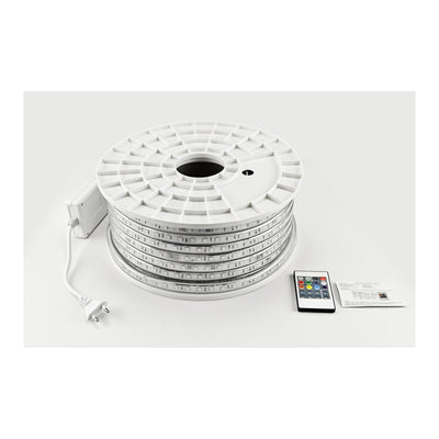 RGB LED lichtslang 230V met afstandsbediening