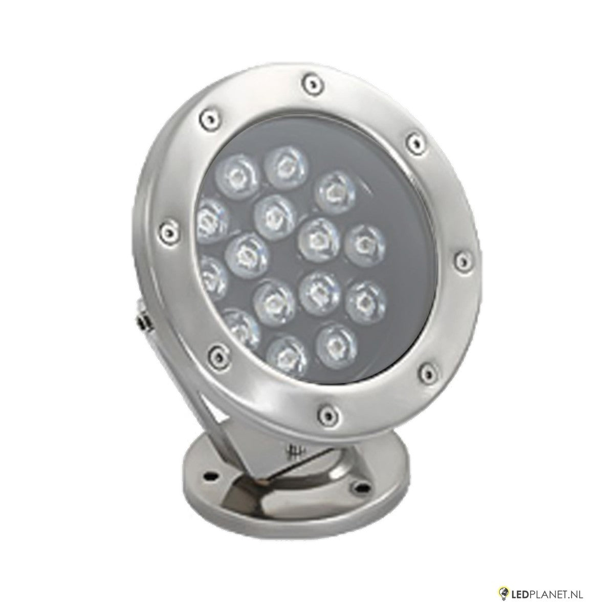 LED onderwaterlamp 18W van RVS 304 met kantelbare beugel en voet