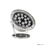 LED onderwaterlamp RVS 304, schuin aanzicht