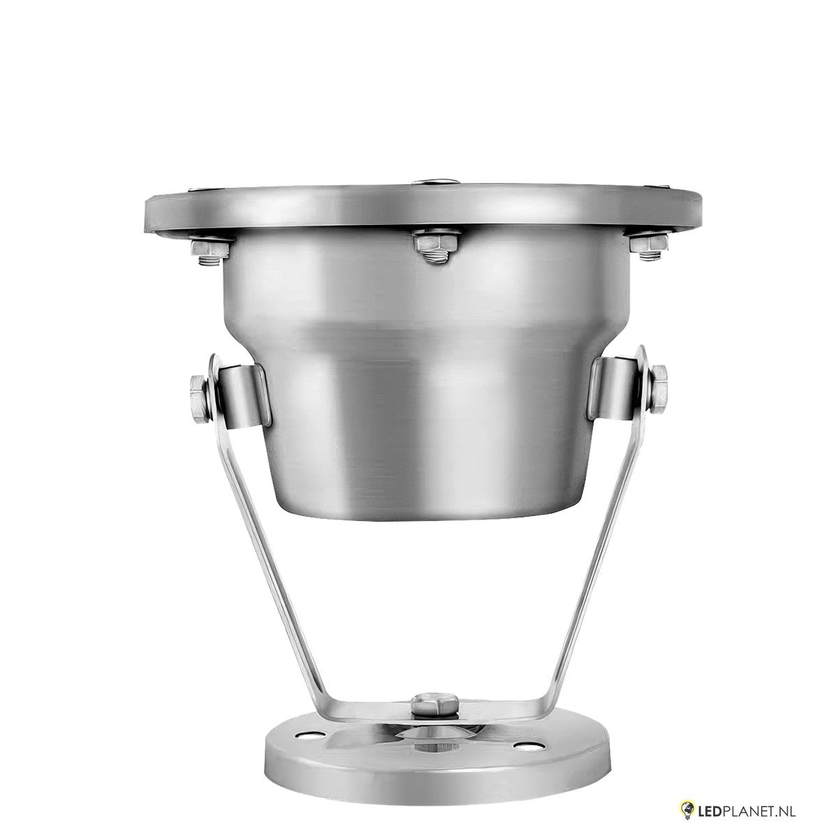 LED onderwaterlamp zijaanzicht met beugel en voet