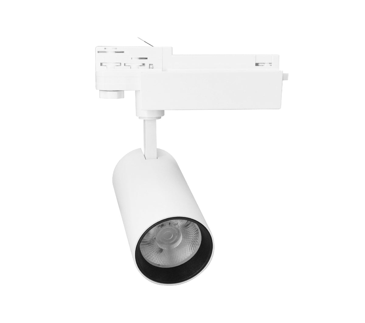 Spot LED sur rail 10W - 1.000 lm - Blanc froid 4000K - spot sur rail vue de face