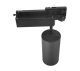 Spot LED sur rail 20W - 1.900 lm - Blanc chaud 3000K - spot sur rail vue en biais