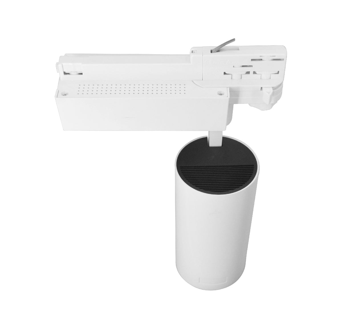 Spot LED sur rail 30W - 2.850 lm - Blanc chaud 3000K - spot sur rail vue latérale