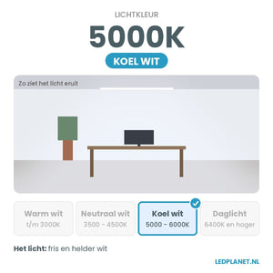 UFO Lamp - LED High Bay 100W - 20.500 lm - Neutraalwit 5000K - Instelbaar 70/100W - 0-10V Dimbaar - IP65 - Hal-, Werkplaats- & Garageverlichting - 5 jaar garantie