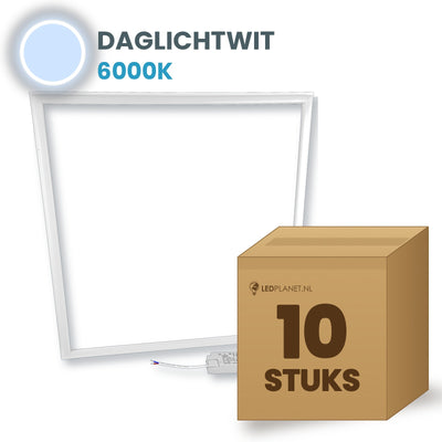 Doos met 10 stuks LED lijstpaneel 36W daglichtwit 6000K