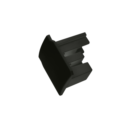 Eindkap - 3-fase rail - Zwart - productfoto