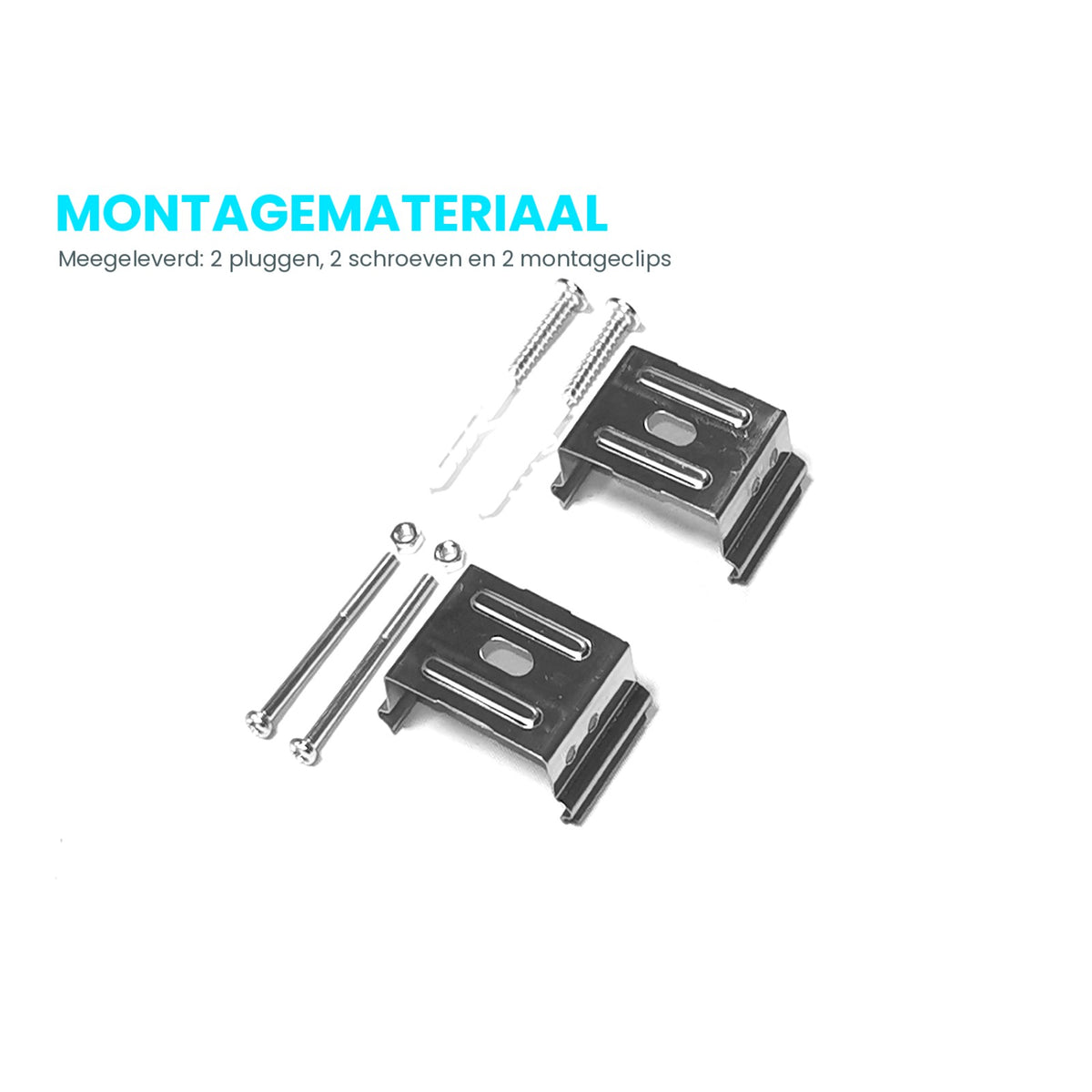 Réglette LED étanche Tri-Proof 1200mm 36W - matériel de montage fourni : 2 chevilles, 2 vis et 2 clips de montage
