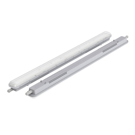 LED tri-proof armatuur 1500mm 45W - behuizing en montagebasis naast elkaar
