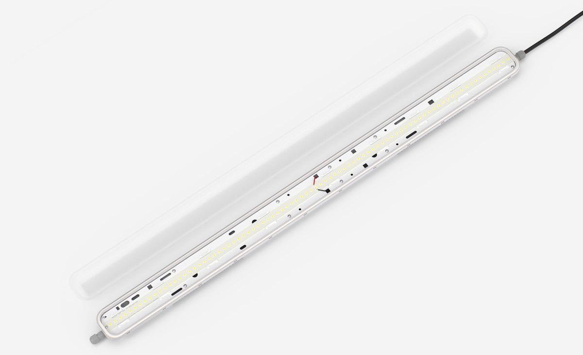 LED tri-proof armatuur 1500mm 50W - geopend armatuur met losse afdekking