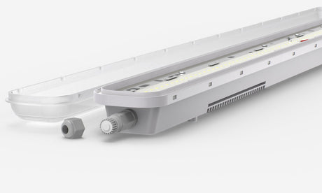 LED tri-proof armatuur 1500mm 50W - geopend armatuur met LED-module