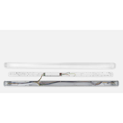 LED tri-proof armatuur DALI dimbaar - geopend met LED-module en driver