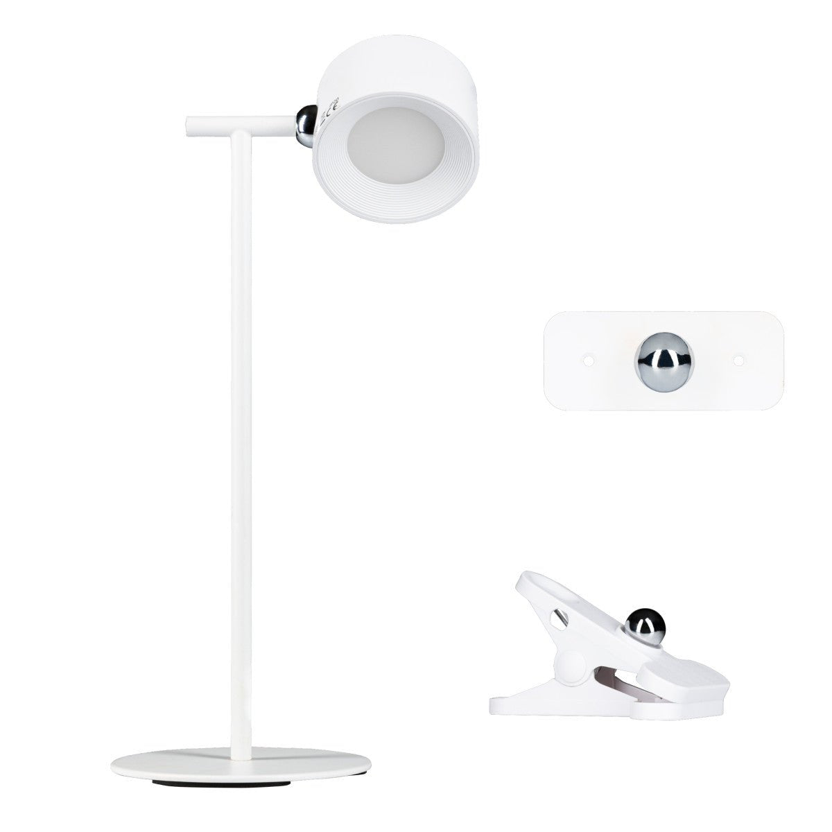 LED Oplaadbare tafellamp 240 lumen - 7.4W - Warmwit 3000K / Koelwit 4000K / Daglichtwit 6000K - 3-in-1 met magnetische beugel