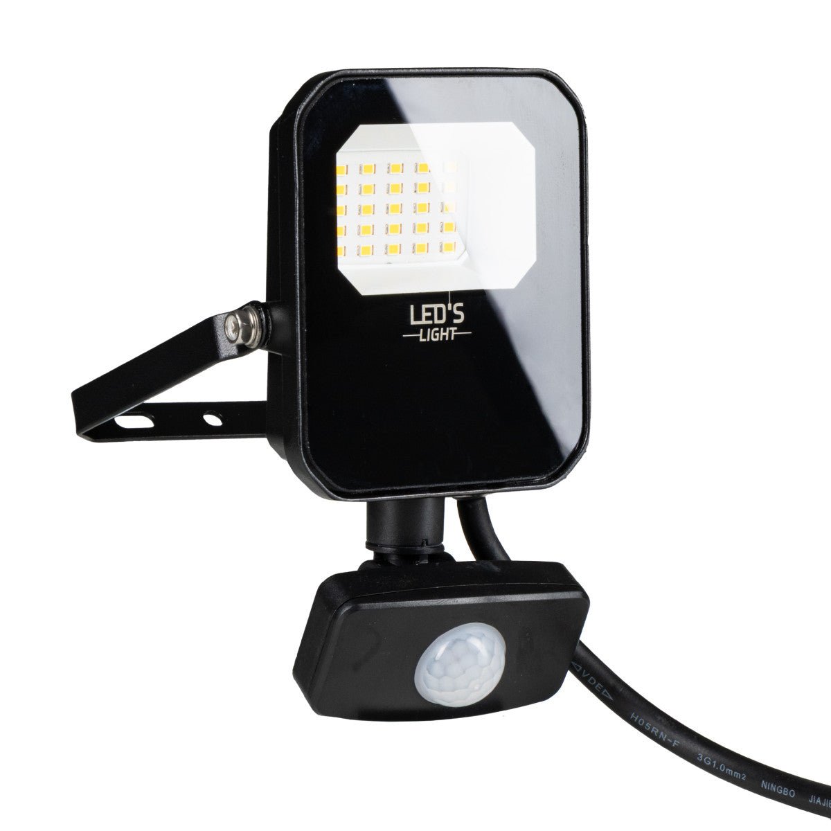 LED Schijnwerper 1400 lumen - 10W - Koelwit 4000K - Bewegingssensor - Daglichtsensor - IP65 Waterdicht