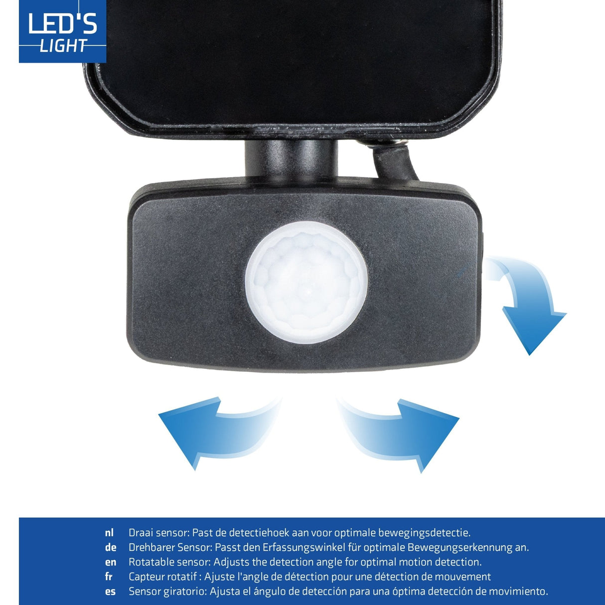 LED Schijnwerper 4200 lumen - 30W - Koelwit 4000K - Bewegingssensor - Daglichtsensor - IP65 Waterdicht