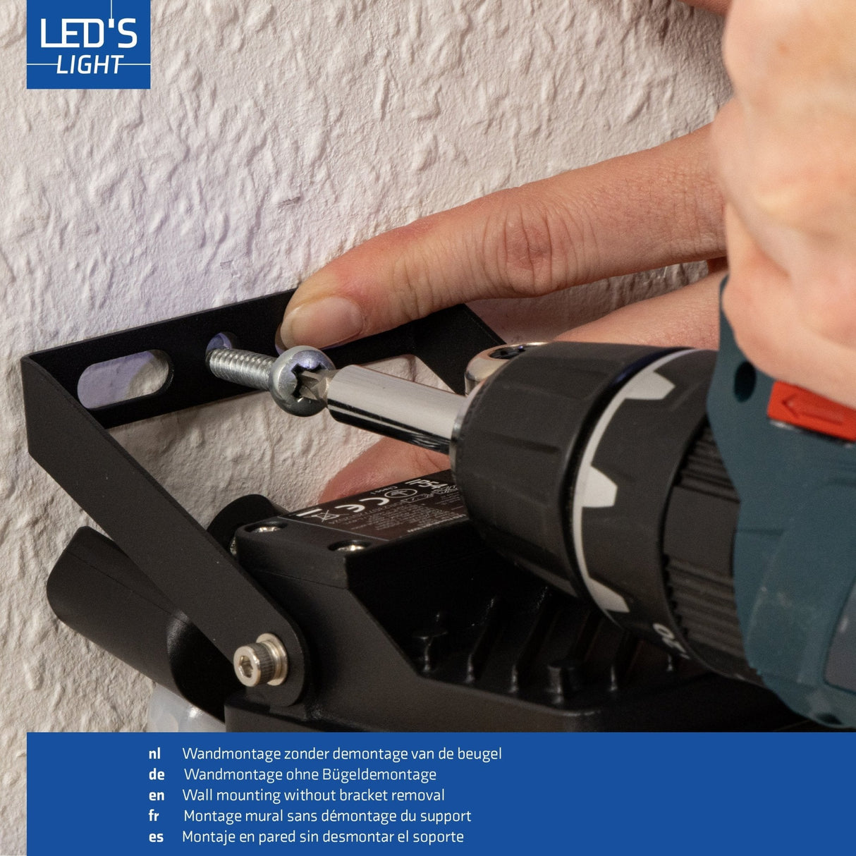 LED Schijnwerper 4200 lumen - 30W - Koelwit 4000K - Bewegingssensor - Daglichtsensor - IP65 Waterdicht