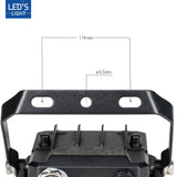 LED Schijnwerper 50W met Sensor - 6000 lumen - Koelwit 4000K - PIR Bewegingssensor - IP65 - Zwart