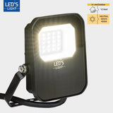 LED Schijnwerper - 1200 Lumen - 10W - Koelwit 4000K - IP65 - Compact