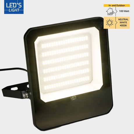 LED schijnwerper koelwit 4000K - 100W 14000 lumen - IP65 IK07
