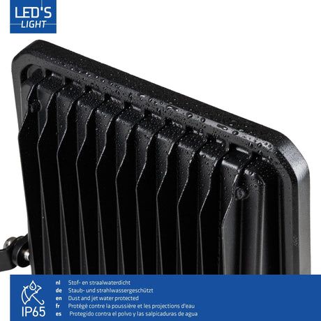 LED schijnwerper koelwit 4000K - 100W 14000 lumen - IP65 IK07