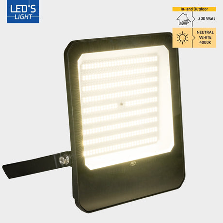 LED Schijnwerper 25500 lumen - 200W - Koelwit 4000K - IP65 Waterdicht - IK07 Slagvast