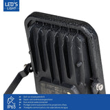 LED Schijnwerper 4200 Lumen - 30W - Koelwit - IP65 Waterdicht - Zwart