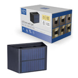 Draadloze Solar Buitenlamp met sensor - Schijnt beneden en boven - Wandlamp zonne-energie - Zwart