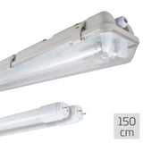 LED Dubbel vochtbestendig armatuur 150cm - 6120 lumen - 33W - Koelwit 4000K - IP65 - D-markering