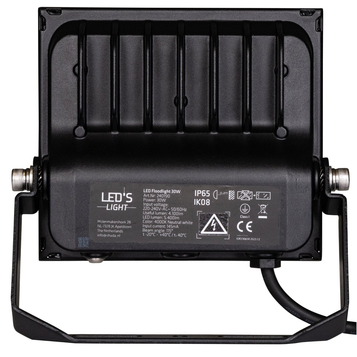 LED Schijnwerper - 4100 Lumen - 30W - Koelwit 4000K - IP65 - IK08 - C4 Corrosiebestendig