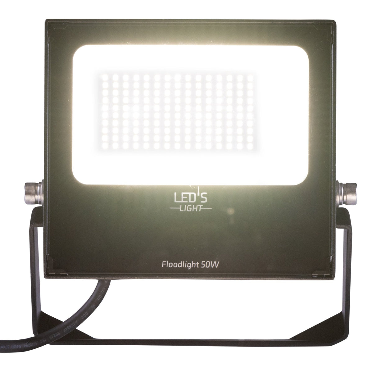 LED Schijnwerper 50W - 6850 lumen - Koelwit 4000K - IP65 IK08 - Kantelbaar - Zwart